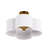 Cambridgeshire Fabric Semi Flush Mount