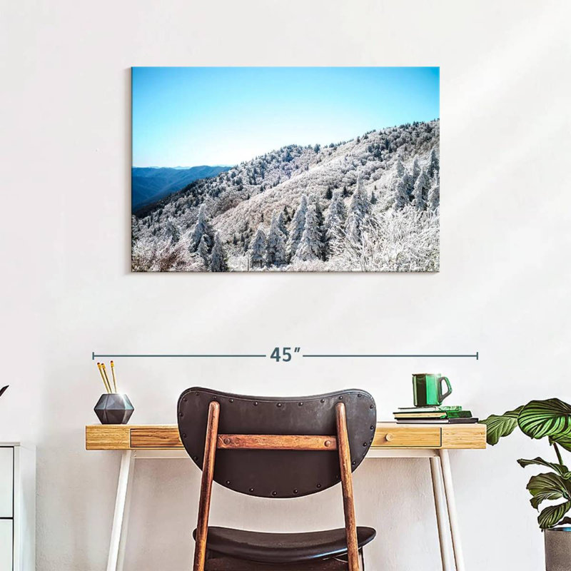 Paysage de montagne enneigée Alvord, H 24 po x l 36 po