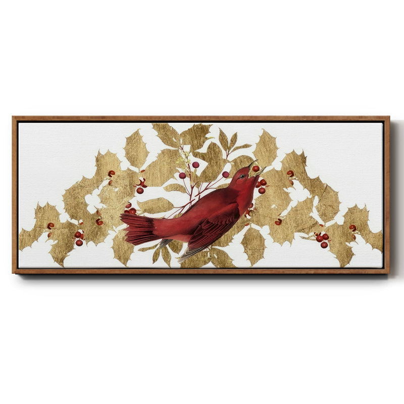 Red Bird Christmas Collection D-, toile encadrée