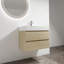 Meuble-lavabo mural 30 po avec lavabo en résine, 2 tiroirs à fermeture en douceur, ensemble KD-831741442-831741440