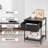 Nightstand with Fabric Storage Drawer and Open Shelf, Small End Side Table Bedside Table for Home Bedroom-94387135