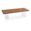 Bureau rectangulaire en bois massif noyer-109692230
