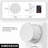 Plug In Night Lights, 3000K, Round, 3-Level Dimmer, White, Light Sensor