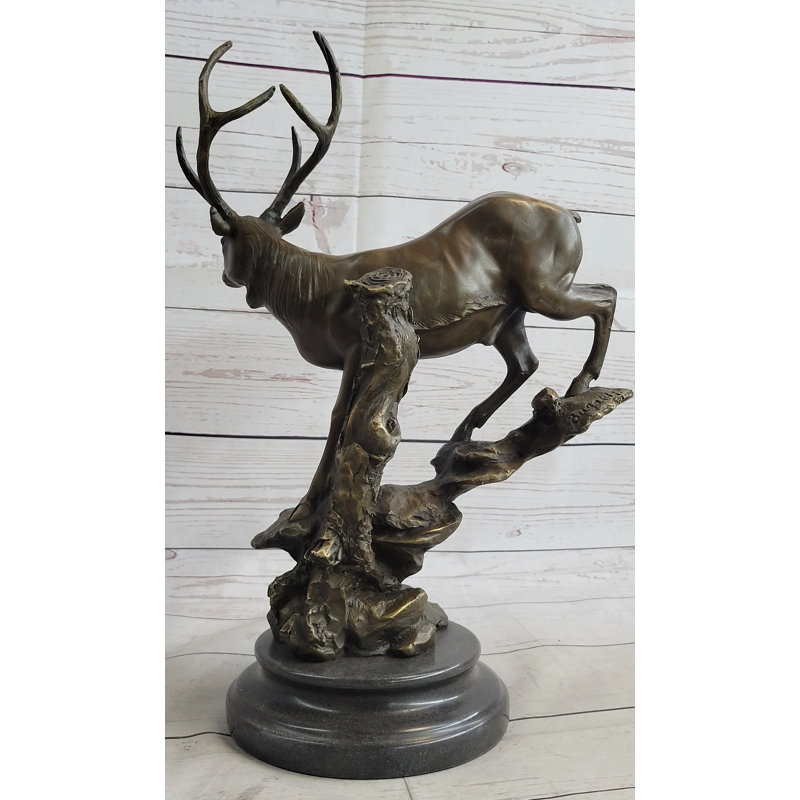 Sculpture Darlotta Elk Stag Buck Deer Lodge