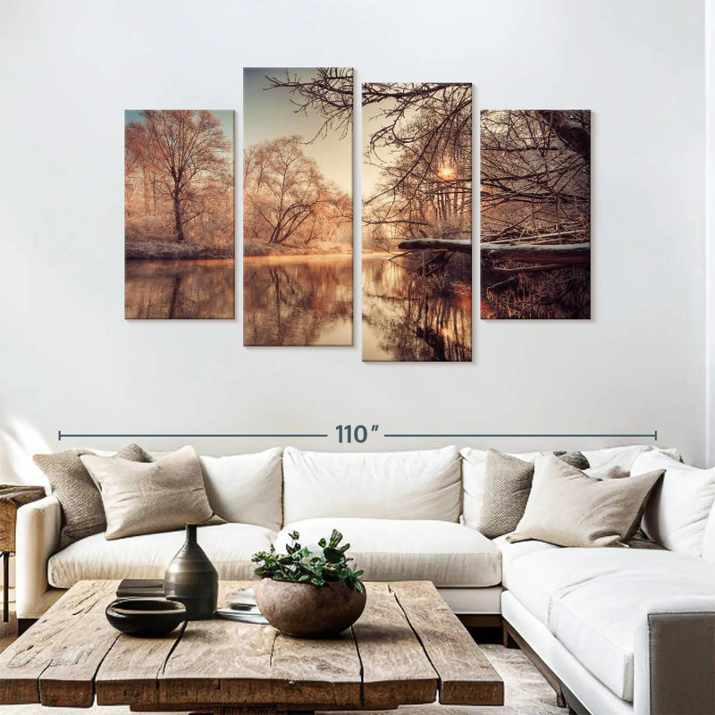 Rivière Alvord en hiver, H 54 po x l 84 po