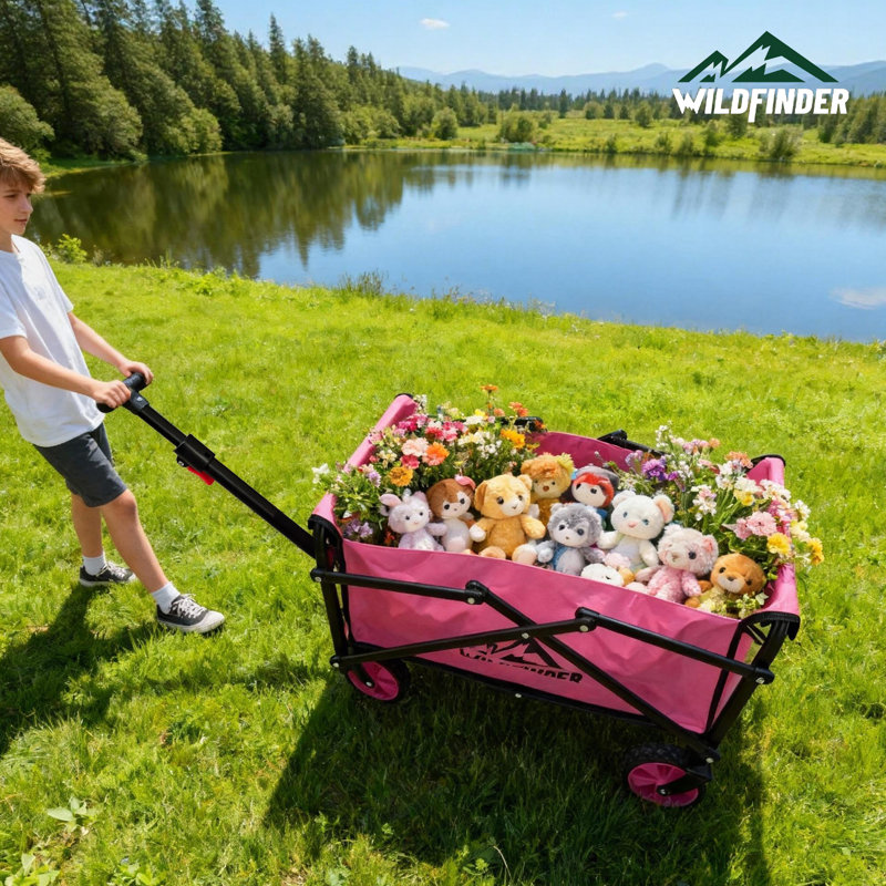 Wagons de plage pliables, pliables et légers, H 12 po x l 14 po x P 23 po