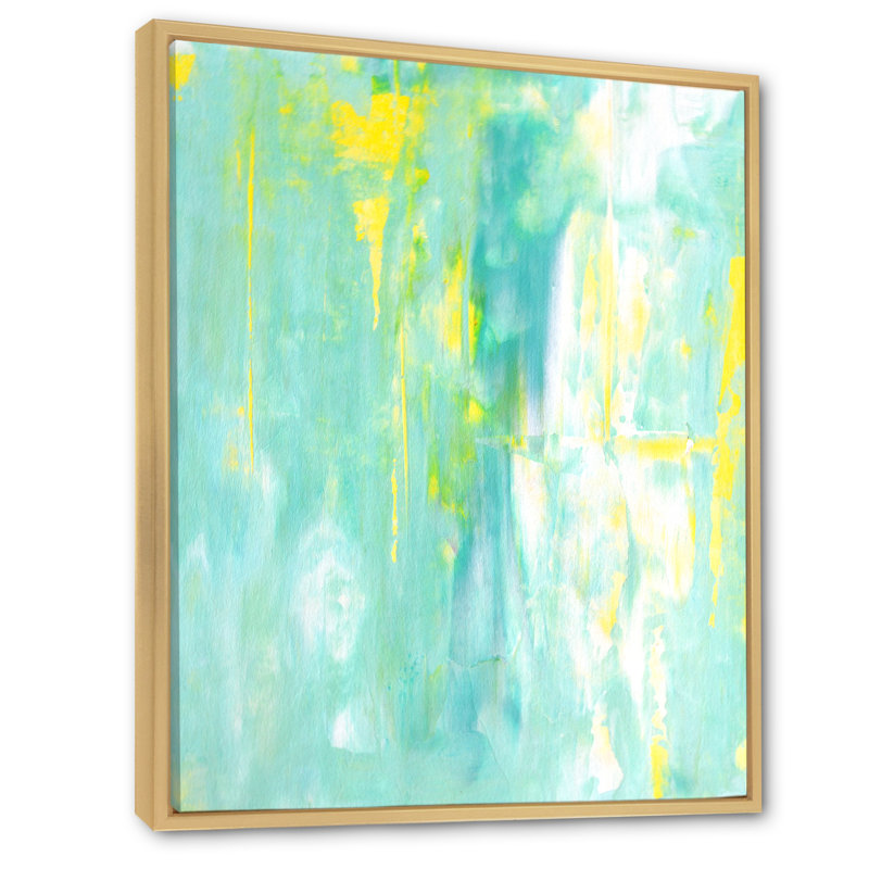 Art moderne gris et bleu II 2FL47711, H 20 po x l 12 po x P 1 po, Encadrement brun