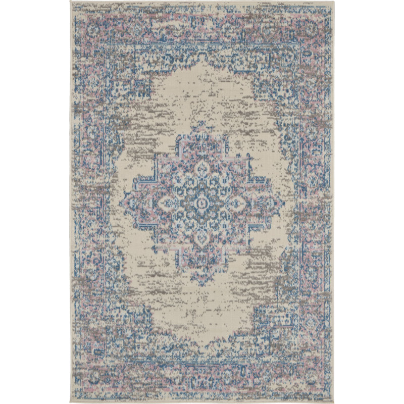 Tapis ivoire moderne Bo, Rectangle 3 pi x 5 pi