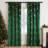 Christmas Curtains,Thermal Insulated Blackout Velvet Curtains, Noise Reducing Window Drapes Christmas Decorations, Printed Pattern Window Curtains-961874138-961874128