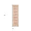 8' Salmon Floral Power Loom Runner Rug