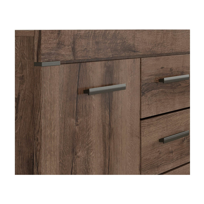 2 - Door Rectangle Accent Cabinet, Oak Monastery