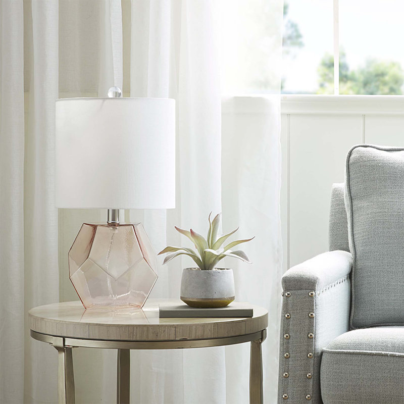 Bella Geometric Glass Table Lamp