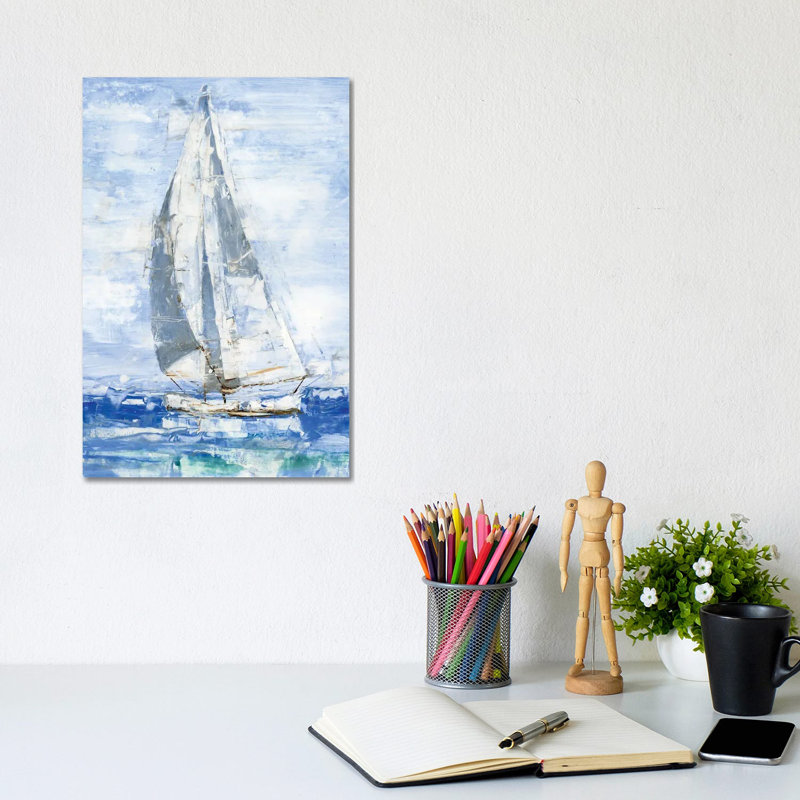 Blue Sails I by Ethan Harper - Wrapped Canvas Gallery-Wrapped Canvas Giclée, 30.48cm H x 20.32cm W x 1.91cm D