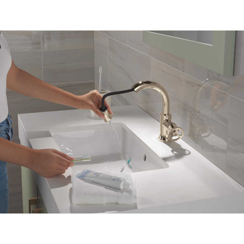 Single Handle Pull Down Bathroom Faucet