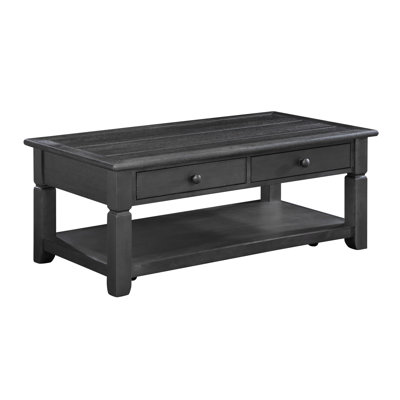 2-Drawer Solid Wood Coffee Table by Charlton Home