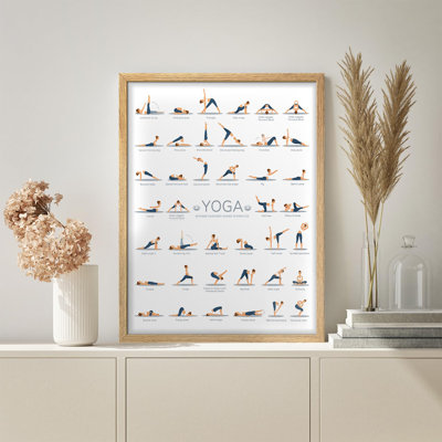 " Complete Yoga Poses Chart 40 Essential Yoga Positions For Beginners To Experts Small Decor "