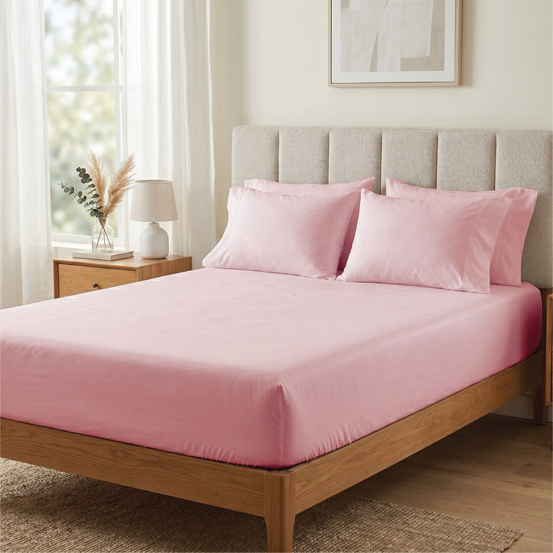 Eemeli Microfiber 30cm Deep Pocket Fitted Sheet – Ultra-Soft, Wrinkle-Resistant, Breathable Bedding for Standard Mattresses