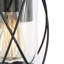 Lanterne murale d'extérieur en verre biseauté noir Dalen H 8 po