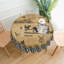 Nappe lavable en polyester de style campagnard avec motif vache et guingan