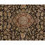 High-Quality Hand-Knotted Black And Wine Area Rug