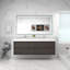 Base de meuble-lavabo mural 72 po Moreno avec plateau en acrylique renforcé Moreno-480673388