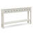 Lark Manor 60" Console Table Retro Entryway Sofa Table With 4 Drawers & Open Shelf Hallway White