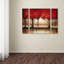 « parade of red trees », ensemble de 3 reproductions d’art sur toiles tendues-31105167