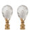 Center Cut Design Faceted Crystal Lamp Finial