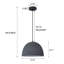 1 - Light Dome Ceramic Shade Pendant Light