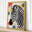 Zebra in Motion Eclectic - Wrapped Canvas-178475884-178475885