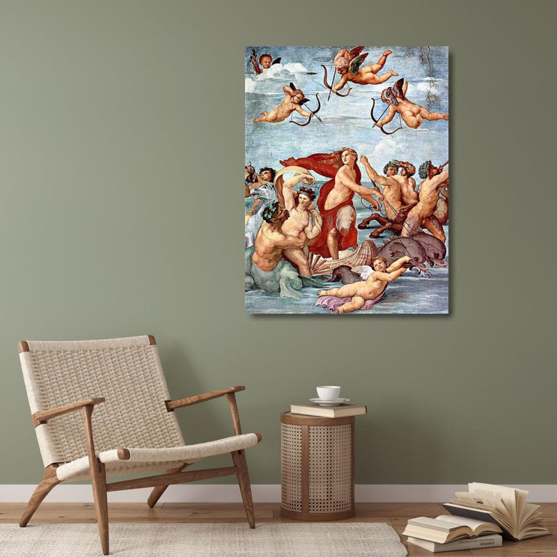 "Canora Gray", galerie d'art sur toile tendue par Raphael, "Le triomphe de Galatée", H 36 po x l 28 po