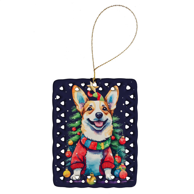 Ornement en porcelaine Corgi Christmas, Corgi 3431
