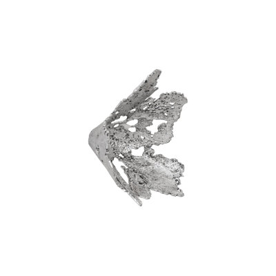 Perforated Splash Bowl Wall Art, Silver Leaf