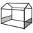 Metal House-Shaped Montessori Frame With Vertical Safety Rails​-1282845568