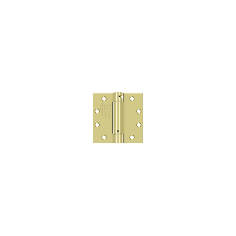 Steel Hinge, Polished Brass