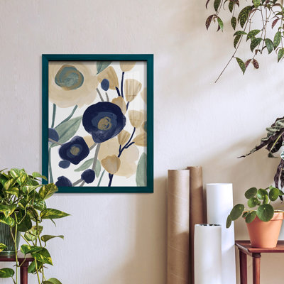 Bucktown Blue Poppy Cascade II, encadré sur papier