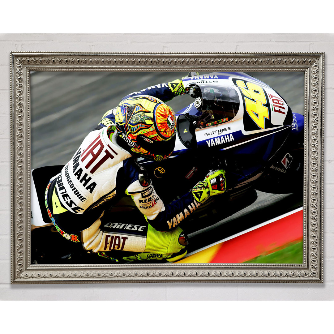 Valentino Rossi Gerahmter Druck