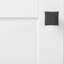 Poignée Twist - bouton d'armoire 1 1/4 po x 1 1/4 po en fer noir-21357144