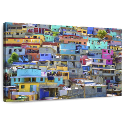Lilie Pastel Houses In Haiti