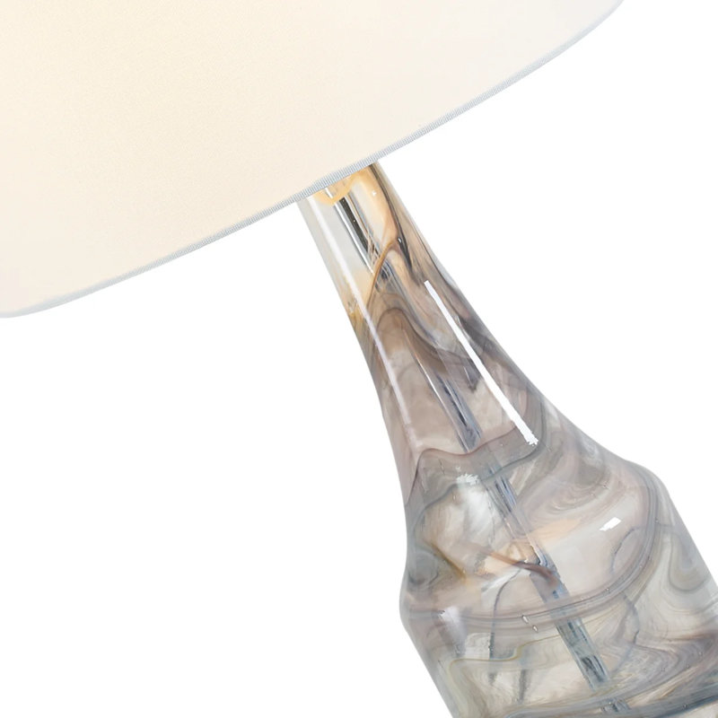 28.5" Modern Glass Table Lamp with 3-Way Dimmable (Set of 2)