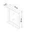 Bradlee Flat Wall Mirror with Shelves