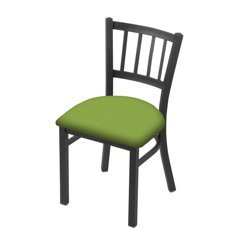 Chaise Contessa 610, Vinyle - Canter Kiwi - vert, Étain