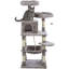 Trixie Eduardo 56,3 po Arbre à chat 4 niveaux Sisal Grattage Poteaux Condo en peluche Hamac et plateformes