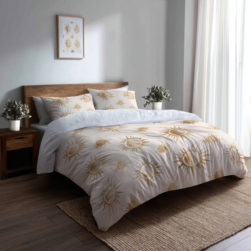 Ensemble de housse de couette Boho Bedding, Housse de couette pour grand lit et 2 taies décor