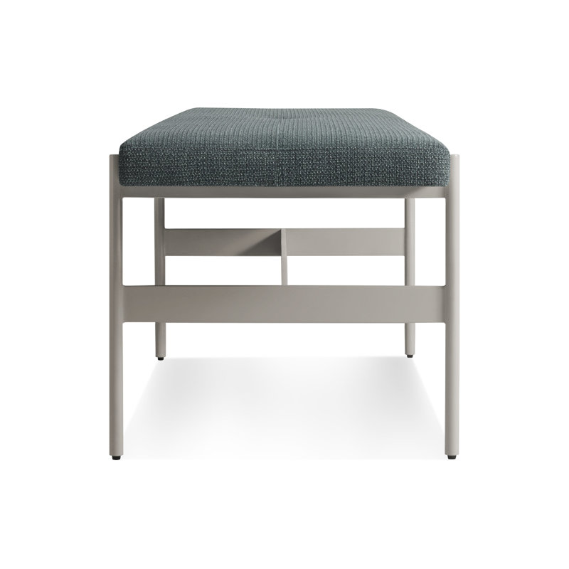 Daybench Upholstered Dining Bench, Maharam Mantle in Future / Putty, 17" H x 55" W x 19" D