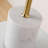 Modern Brass Marble Based Side Table