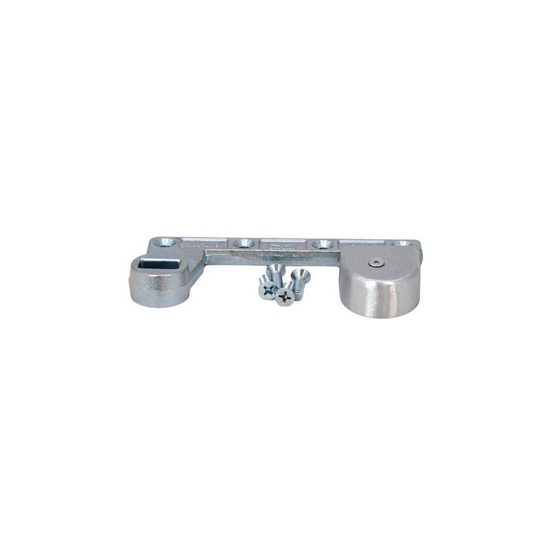FHC 75323RHBS dormakaba bras droit décalé en bas à gauche 3/4 po - Chrome satiné
