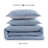 Tommy Hilfiger Classic Texture Cotton Light Blue Comforter Set-113930649-113930648