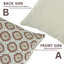 Housse de coussin décoratif décoratif Fabcline - housse de coussin d'appoint brune, douce et durable - Charkha-108106845-108106838