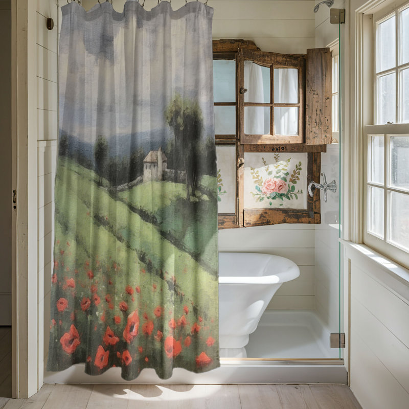 Bilbie Shower Curtain, 74"H x 71"W